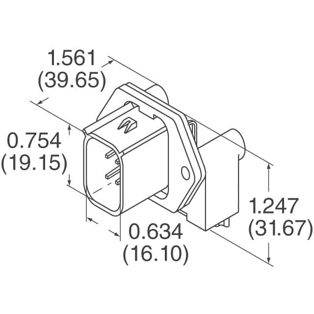 194270018 Molex  Embases à broches mâles